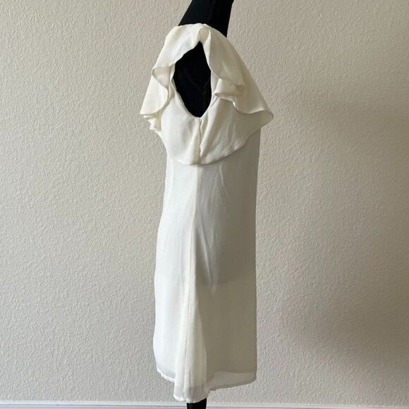 London Dress Company Chloe Beaded Dress in Ivory (Size:2) - Picture 4 of 13